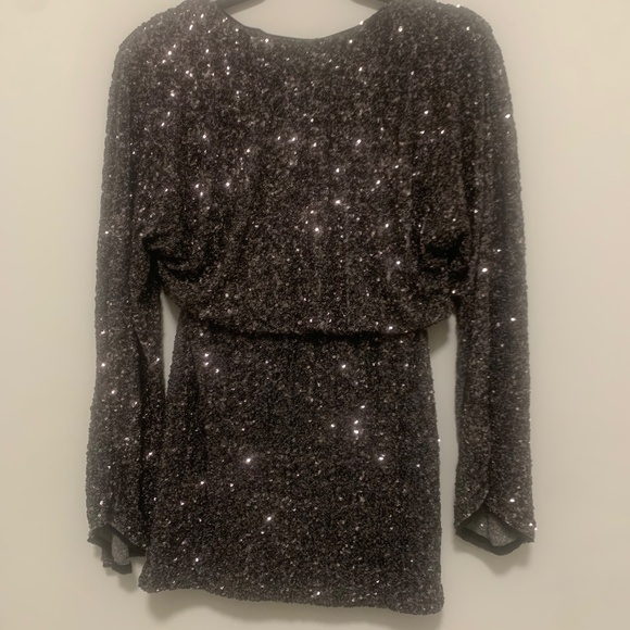 NWT Zara Holiday Sequin Mini Dress Sz. S - Picture 7 of 7